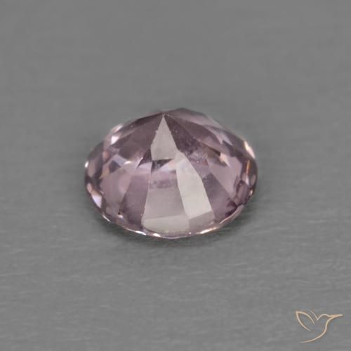 0.45캐럿 천연 미디엄 퍼플 스피넬, 라운드 컷, 4.65 mm, VVS-VS