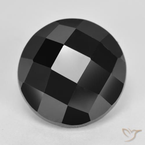 7.53ct 자연스러운 검은색 스피넬, 둥근, 불투명체