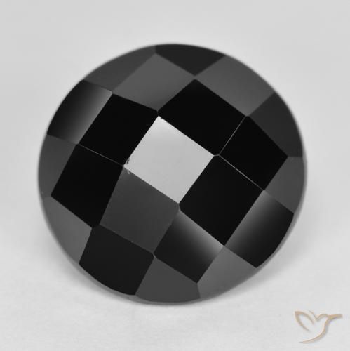 6.27ct 자연스러운 검은색 스피넬, 둥근, 불투명체