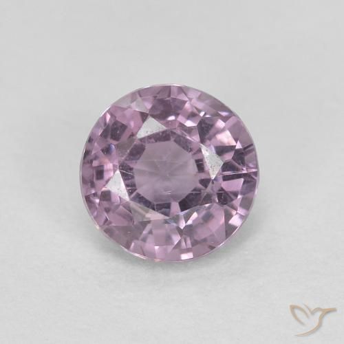 0.54ct 자연스러운 라이트 그레이프 퍼플 스피넬, 둥근, VS