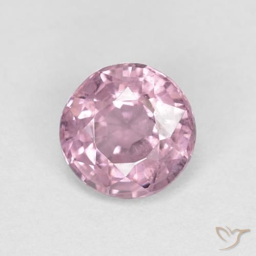 0.53ct 자연스러운 그레이 퍼플-핑크 스피넬, 둥근, VS
