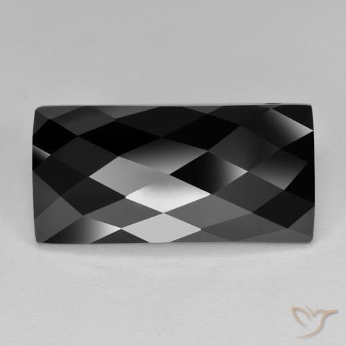 13.35ct 자연스러운 검은색 스피넬, 바게트, 불투명체