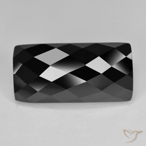 14.01ct 자연스러운 검은색 스피넬, 바게트, 불투명체
