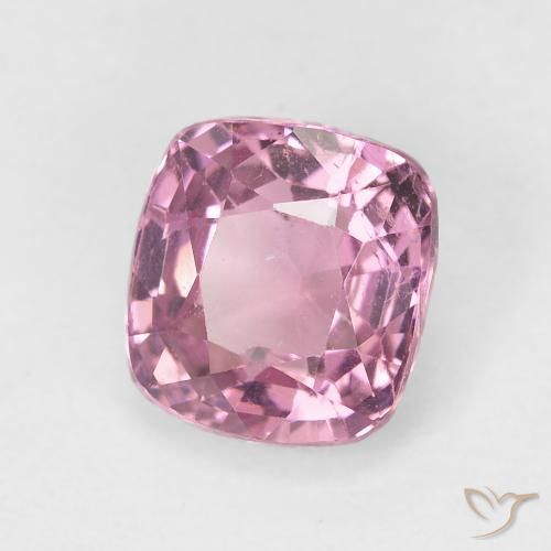 1.54캐럿 천연 풍선껌 핑크 스피넬, 쿠션 컷, 6.7×6.3 mm, VS