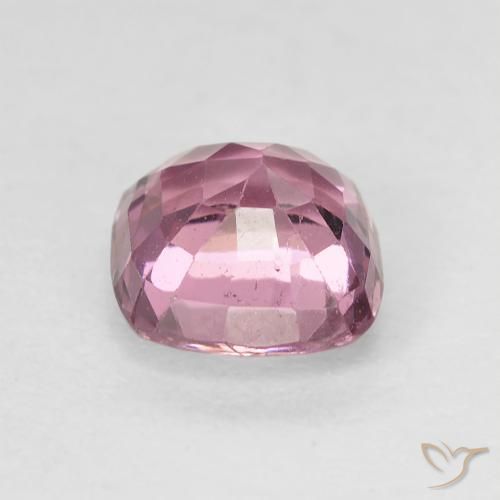 1.54캐럿 천연 풍선껌 핑크 스피넬, 쿠션 컷, 6.7×6.3 mm, VS