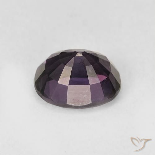 1.50캐럿 천연 미디엄 바이올렛 스피넬, 타원형 컷, 7.2×6 mm, VVS