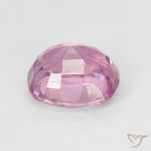 0.63캐럿 천연 라이트 핑크 스피넬, 쿠션 컷, 5.2×4.7 mm, VVS-VS