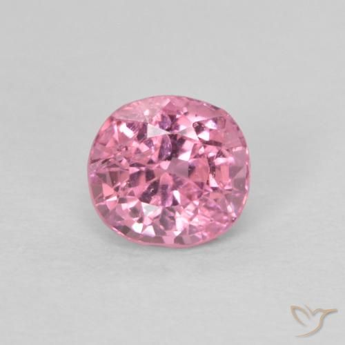 0.41캐럿 천연 풍선껌 핑크 스피넬, 쿠션 컷, 4.5×4 mm, VS