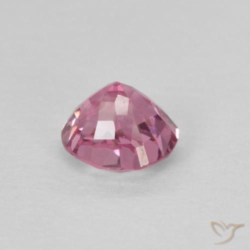 0.41캐럿 천연 풍선껌 핑크 스피넬, 쿠션 컷, 4.5×4 mm, VS