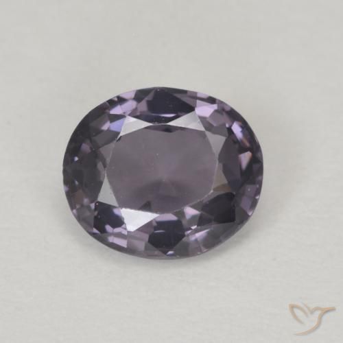 0.61ct 자연스러운 그레이 퍼플 스피넬, 타원형, VVS