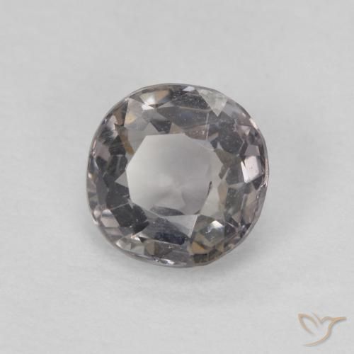 0.75ct 자연스러운 밝은 회색 스피넬, 방석, VVS-VS