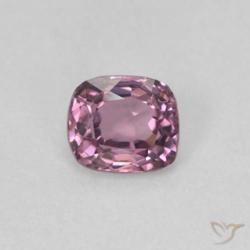 0.50캐럿 천연 Medium Dark-Purple 스피넬, 쿠션 컷, 4.9×4.2 mm, VVS