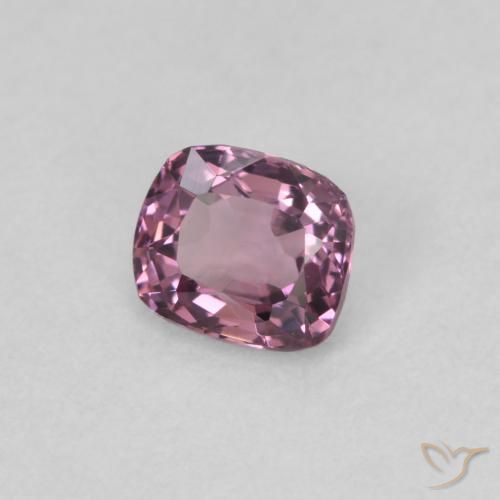 0.50캐럿 천연 Medium Dark-Purple 스피넬, 쿠션 컷, 4.9×4.2 mm, VVS