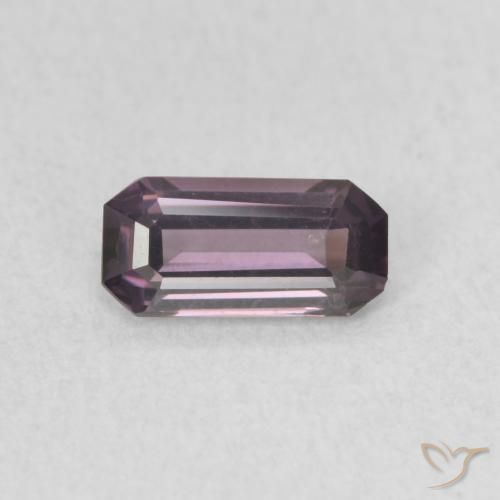 0.50ct 자연스러운 그레이프 퍼플 스피넬, 에메랄드 컷, VVS