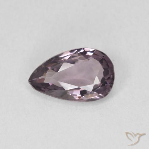 0.96ct 자연스러운 어두운 보라색 스피넬, 배 모양, VVS-VS