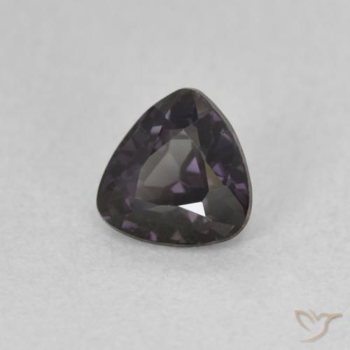 0.60캐럿 천연 Blackish Violet 스피넬, 일조, VVS-VS