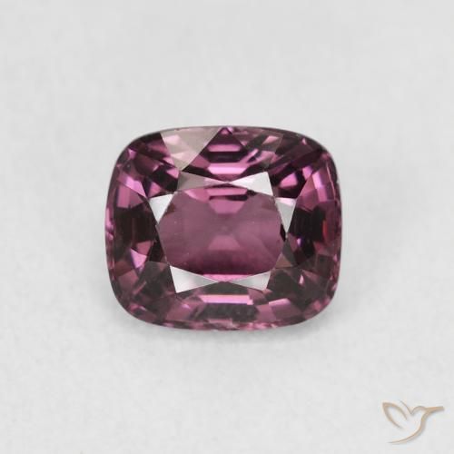 1.20ct 자연스러운 어두운 보라색 스피넬, 방석, VS