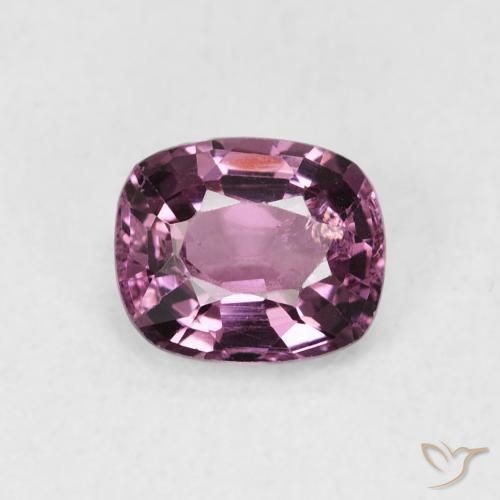 1.00ct 자연스러운 플럼 퍼플 스피넬, 방석, VS