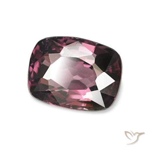 1.28캐럿 천연 어두운 보라색 스피넬, 방석, VVS