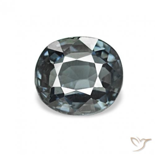 0.71ct 어두운 회색 스피넬, 방석, VVS-VS