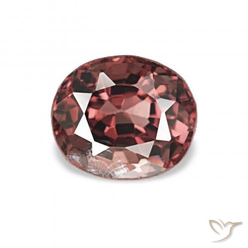 0.80ct 다크 레드 스피넬, 타원형, VS-SI