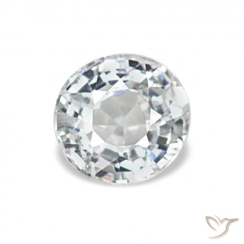 0.73ct 푸르스름한 흰색 스피넬, 둥근, VS