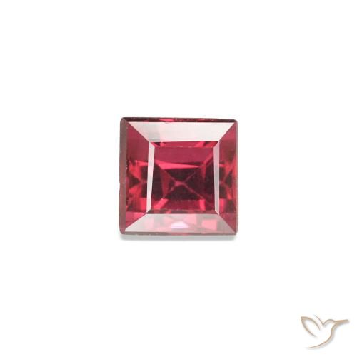 0.24ct 분홍빛이 도는 빨강 스피넬, 정사각형, VVS