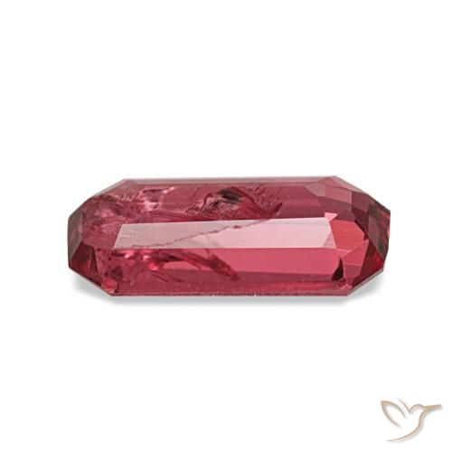 0.83캐럿 천연 퍼플-레드 스피넬, 에메랄드 컷, 8.1×4.4 mm, SI