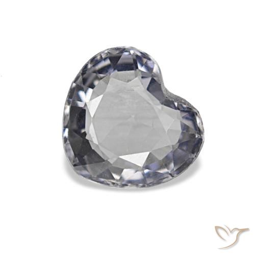 0.70캐럿 천연 미디엄 그레이 스피넬, 하트 모양, 6×5.4 mm, VVS
