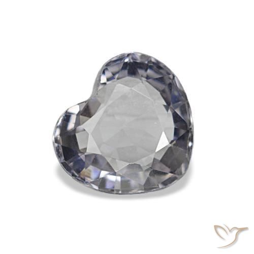0.70캐럿 천연 미디엄 그레이 스피넬, 하트 모양, 6×5.4 mm, VVS