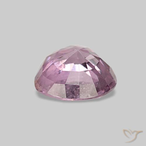 0.86캐럿 천연 퍼플 핑크 스피넬, 하트 모양, 6.2×5.6 mm, VS