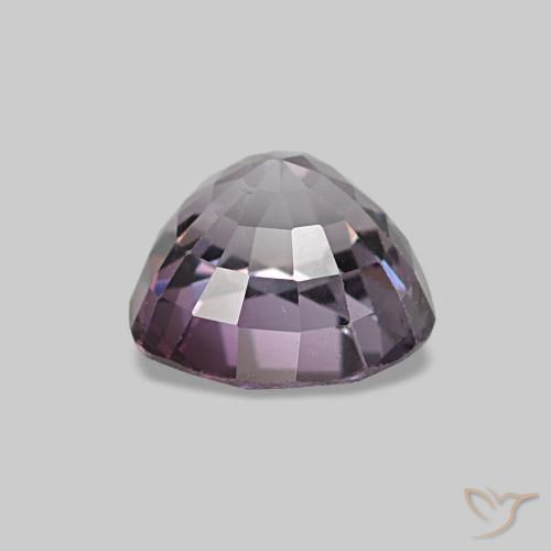 1.03캐럿 천연 그레이 퍼플 스피넬, 하트 모양, 6×5.5 mm, VS