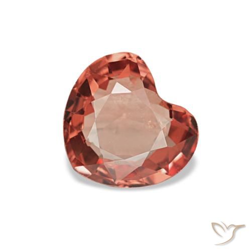 0.54캐럿 천연 크림슨 레드 스피넬, 하트 모양, 5.7×5.1 mm, VS