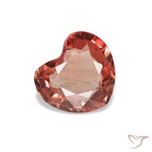 0.54캐럿 천연 크림슨 레드 스피넬, 하트 모양, 5.7×5.1 mm, VS