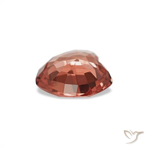 0.54캐럿 천연 크림슨 레드 스피넬, 하트 모양, 5.7×5.1 mm, VS