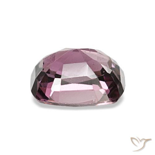 1.28캐럿 천연 딥 퍼플 레드 스피넬, 쿠션 컷, 6.7×5.8 mm, VVS-VS