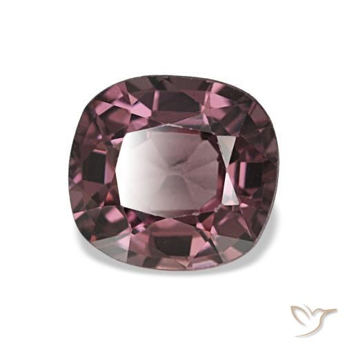 1.06캐럿 천연 딥 퍼플 레드 스피넬, 쿠션 컷, 6.3×5.8 mm, VVS-VS