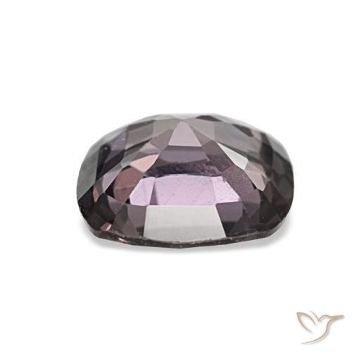 1.25캐럿 천연 다크 퍼플 스피넬, 쿠션 컷, 6.8×6.4 mm, VVS-VS