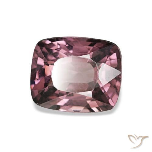 1.13캐럿 천연 딥 퍼플 스피넬, 쿠션 컷, 6.6×5.4 mm, VVS-VS