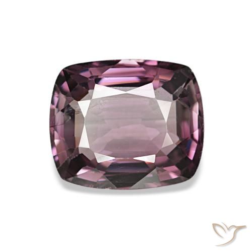 1.54캐럿 천연 와인 퍼플 스피넬, 쿠션 컷, 7.7×6.4 mm, VVS-VS