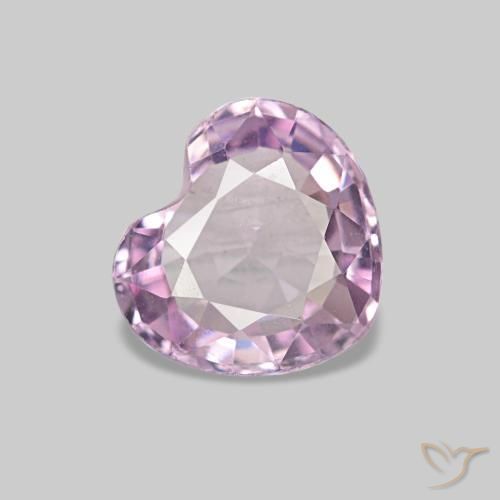 0.61캐럿 천연 로얄 퍼플 핑크 스피넬, 하트 모양, 5.8×5.3 mm, VS