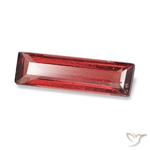 0.72캐럿 천연 미디엄 레드 스피넬, 바게트, 10.4×3 mm, VVS-VS