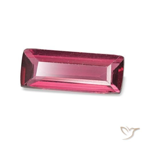 0.51캐럿 천연 미디엄 퍼플 스피넬, 바게트, 8×3.2 mm, VVS-VS