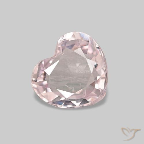 0.71캐럿 천연 플라밍고 핑크 스피넬, 하트 모양, 6×5.5 mm, VVS-VS