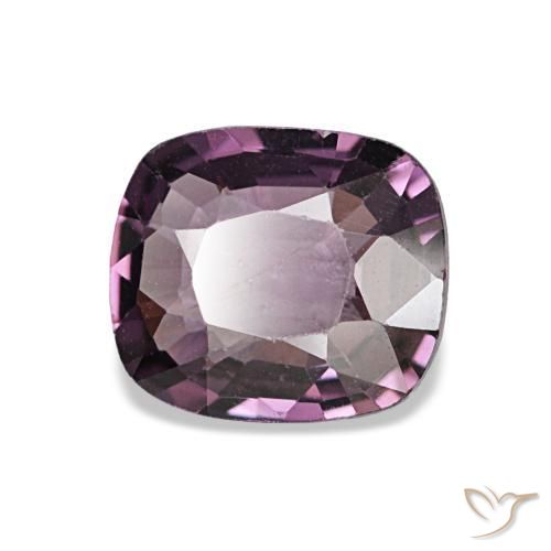 1.02캐럿 천연 그레이프 퍼플 스피넬, 쿠션 컷, 6.8×6 mm, VVS-VS