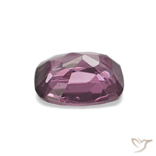 0.95캐럿 천연 딥 퍼플 레드 스피넬, 쿠션 컷, 6.4×5.8 mm, VVS-VS
