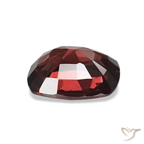 1.10캐럿 천연 딥 블러드 레드 스피넬, 쿠션 컷, 7×5.7 mm, VS