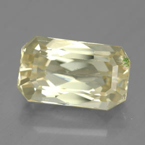 6.78캐럿 천연 옐로우 스포듀민, 에메랄드 컷, 13.3×8 mm, SI