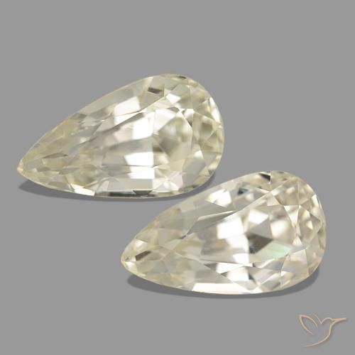 30.94캐럿 천연 라이트 옐로우 스포듀민 보석, 배 모양, 19.2×11.1 mm, VVS-VS