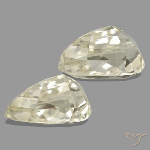 30.94캐럿 천연 라이트 옐로우 스포듀민 보석, 배 모양, 19.2×11.1 mm, VVS-VS